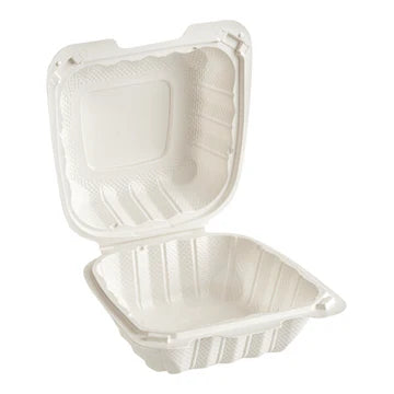 EP61 - 6inch PP White Clamshell Container