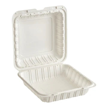 EP91 - 9inch PP White Clamshell Container