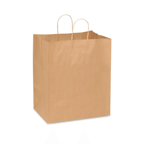 KBGH101012 - 10x10x12 inch Kraft Paper Bag with Handle