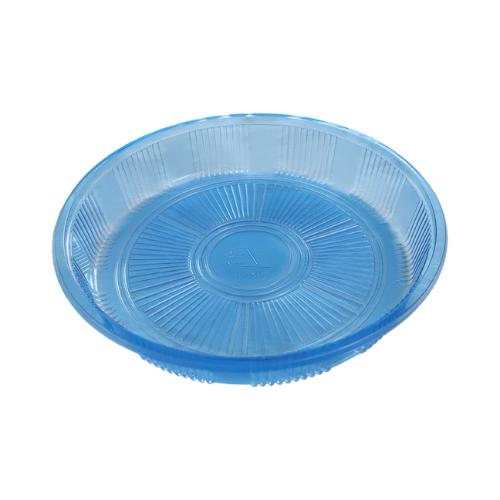 C167 - 13" Round Blue Sushi Party Tray - Set