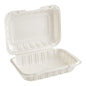 EP28 - 9x6x3inch PP White Clamshell Container