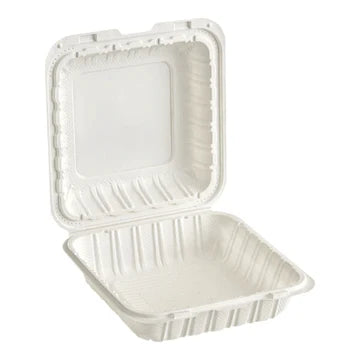 EP81 - 8inch PP White Clamshell Container
