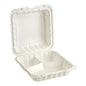 EP93 - 9inch 3Comp PP White Clamshell Container