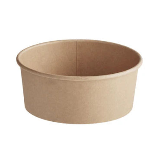 KPB30 - 30oz Kraft Paper Bowl Base 165mm - Fit KPBL165-1