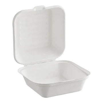 EPS61 - 6inch Sugarcane Clamshell Container