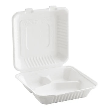EPS91 - 9inch Sugarcane Clamshell Container