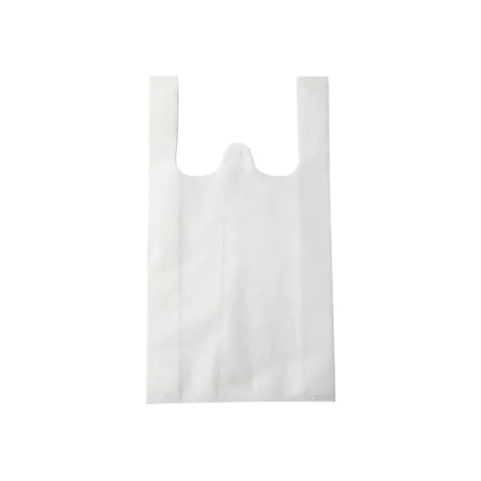 T12W - Large White Non-Woven T-Shirt Bag