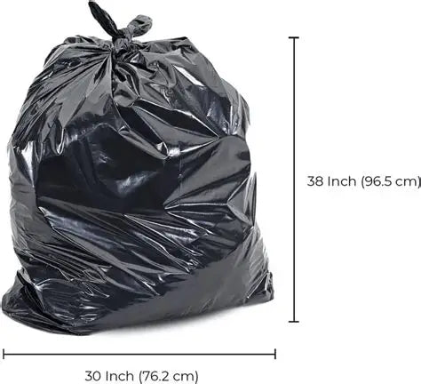 GB3038-ES - BLACK GARBAGE BAGS – EXTRA STRONG