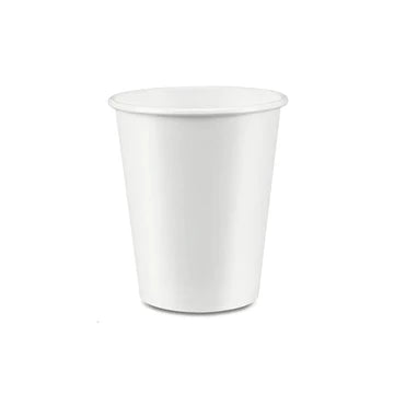 SWWPC08 - 8oz Single Wall White Paper Cup 90mm - Fit D90