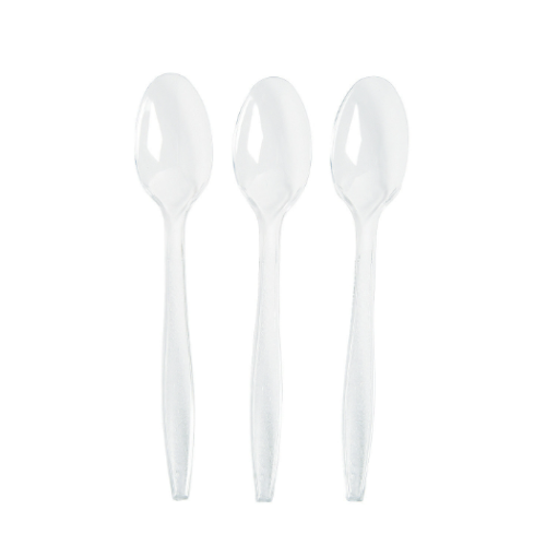 SP07 - 7" White Plastic Spoon