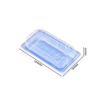 AT01 - 01 Clear Blue Sushi Tray - Set