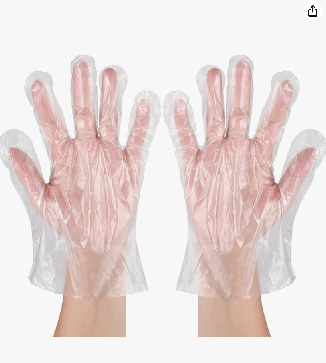 PG107M - Poly Disposable Gloves Medium (Clear)