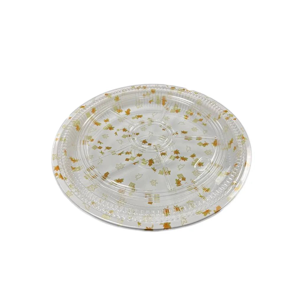 WMPT13 - 13" White Maple Sushi Party Tray w/ Lid